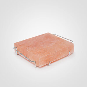 Himalayan-Salt-Slab-with-Stainless-Steel-Holder-(8x8x2)-Inches