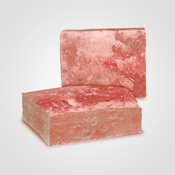 Himalayan Rock Salt Bricks & Tiles 1 Side Natural (8" x 8" )