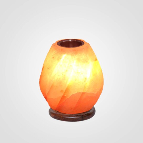 Himalayan Salt Curved Line Egg Shaped Aroma Oil Diffuser