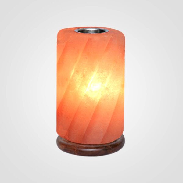 Himalayan Salt Curved Line Cylinder Aroma Oil Diffuser