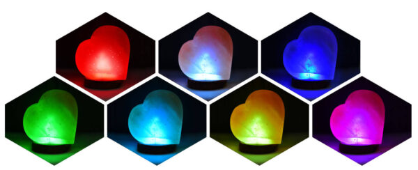 USB Salt Lamp Heart - Image 2